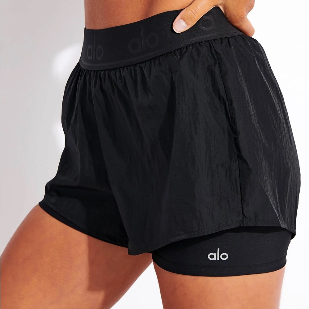 ALO Yoga Black Athletic Shorts
